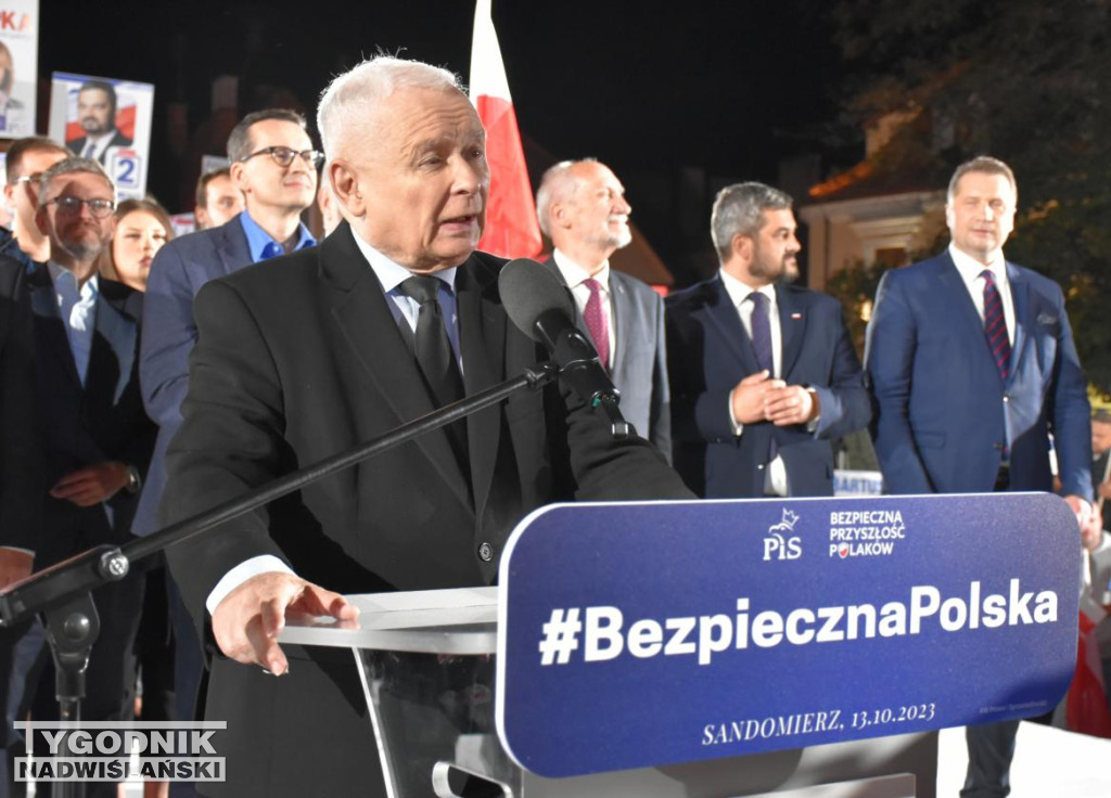 Wiec wyborczy PiS w Sandomierzu