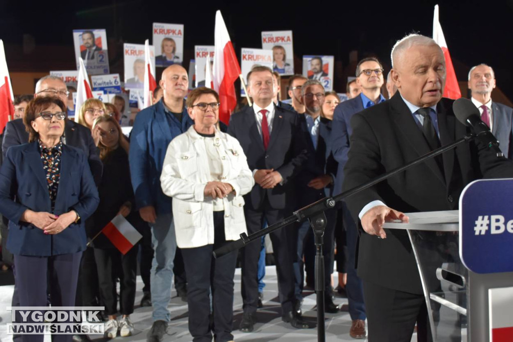 Wiec wyborczy PiS w Sandomierzu