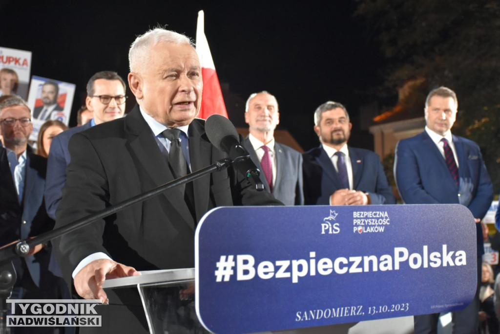 Wiec wyborczy PiS w Sandomierzu