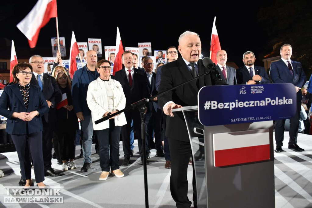 Wiec wyborczy PiS w Sandomierzu