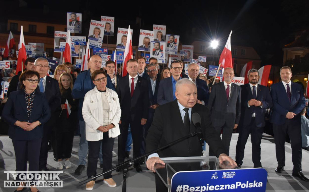 Wiec wyborczy PiS w Sandomierzu