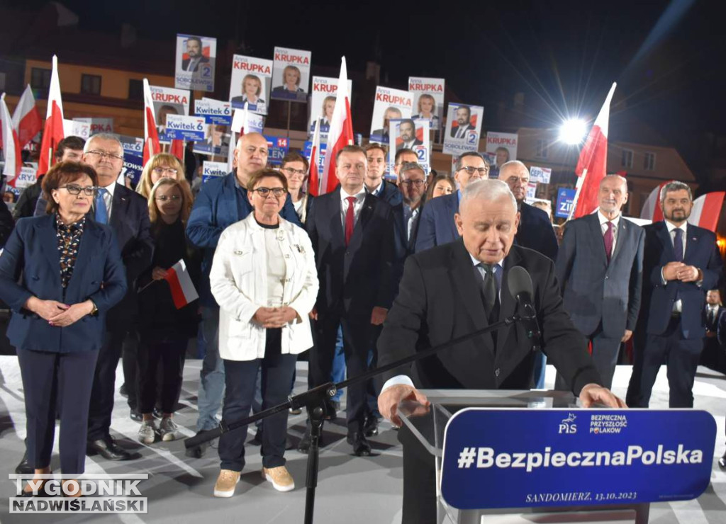 Wiec wyborczy PiS w Sandomierzu