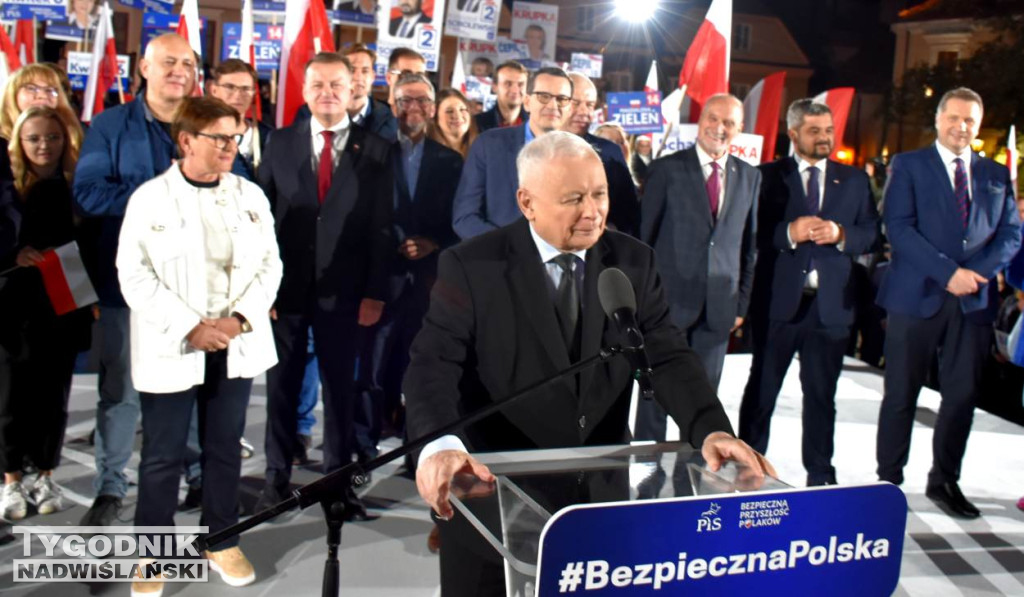 Wiec wyborczy PiS w Sandomierzu