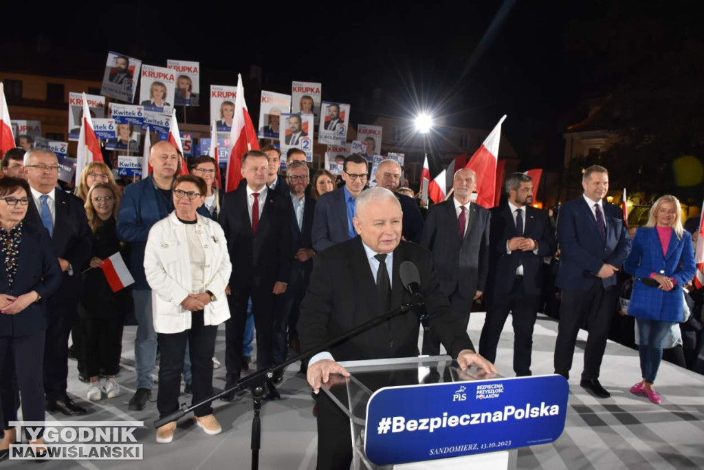 Wiec wyborczy PiS w Sandomierzu