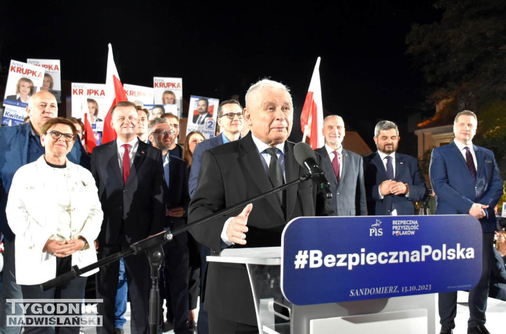 Wiec wyborczy PiS w Sandomierzu