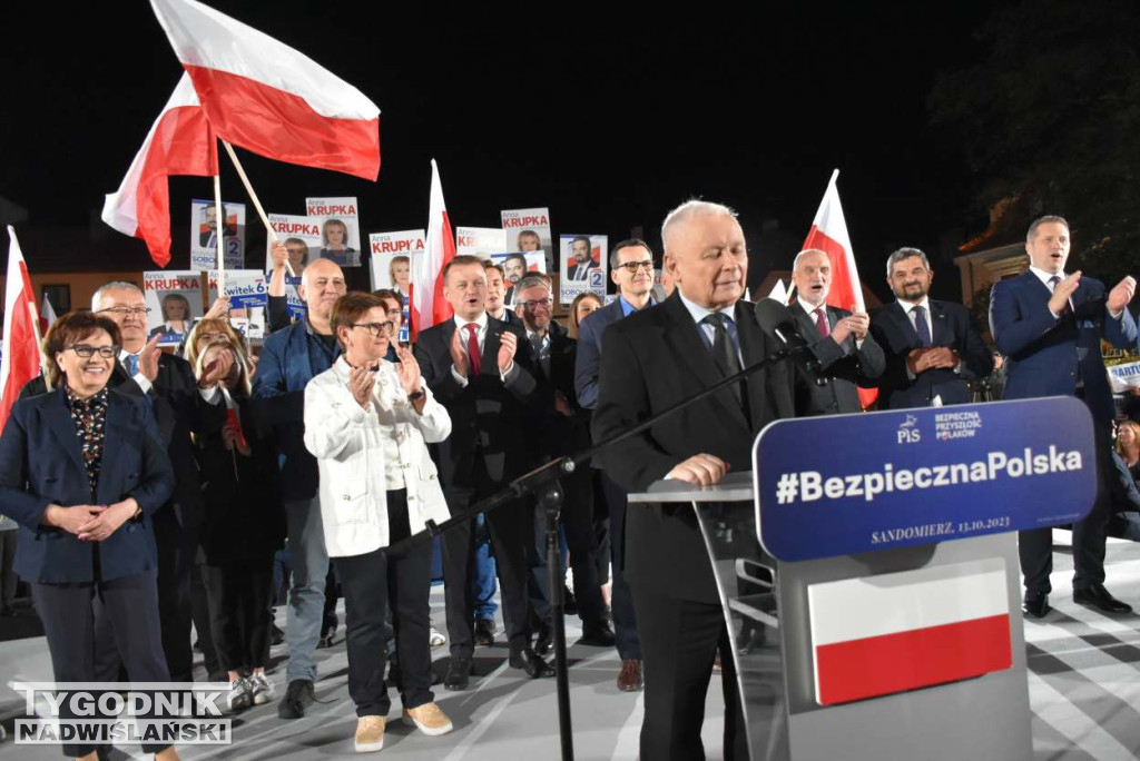 Wiec wyborczy PiS w Sandomierzu