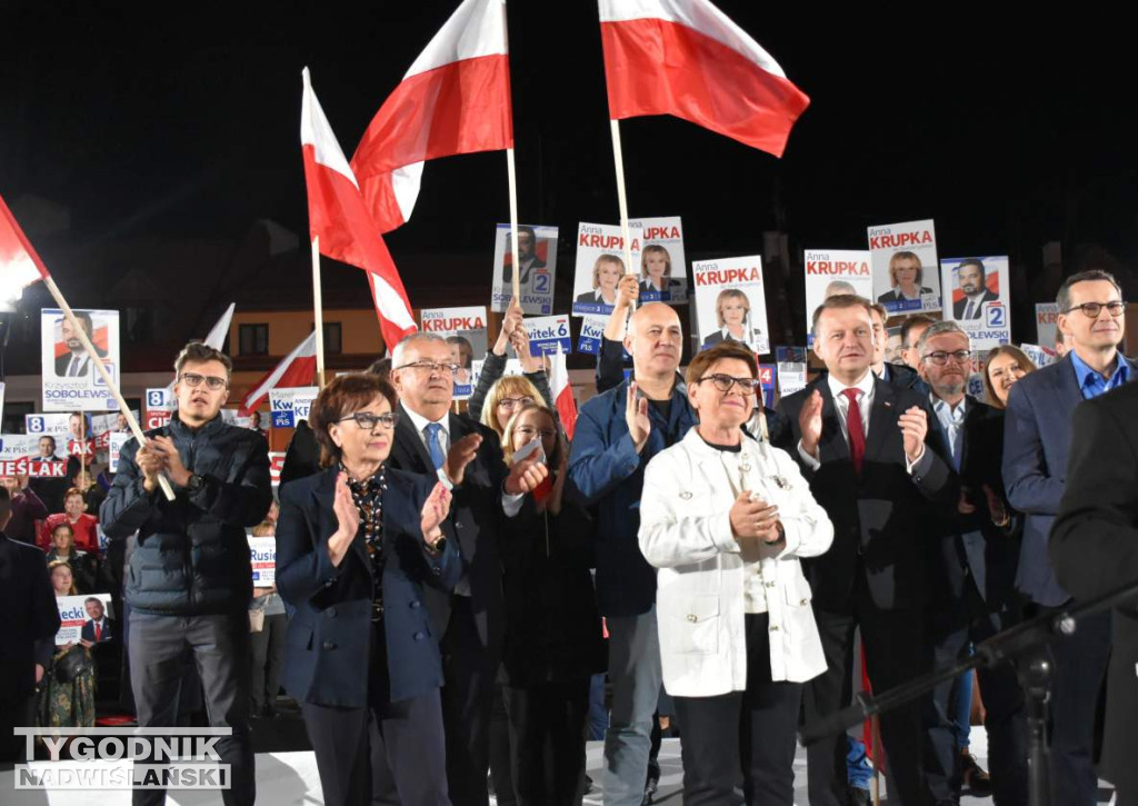 Wiec wyborczy PiS w Sandomierzu
