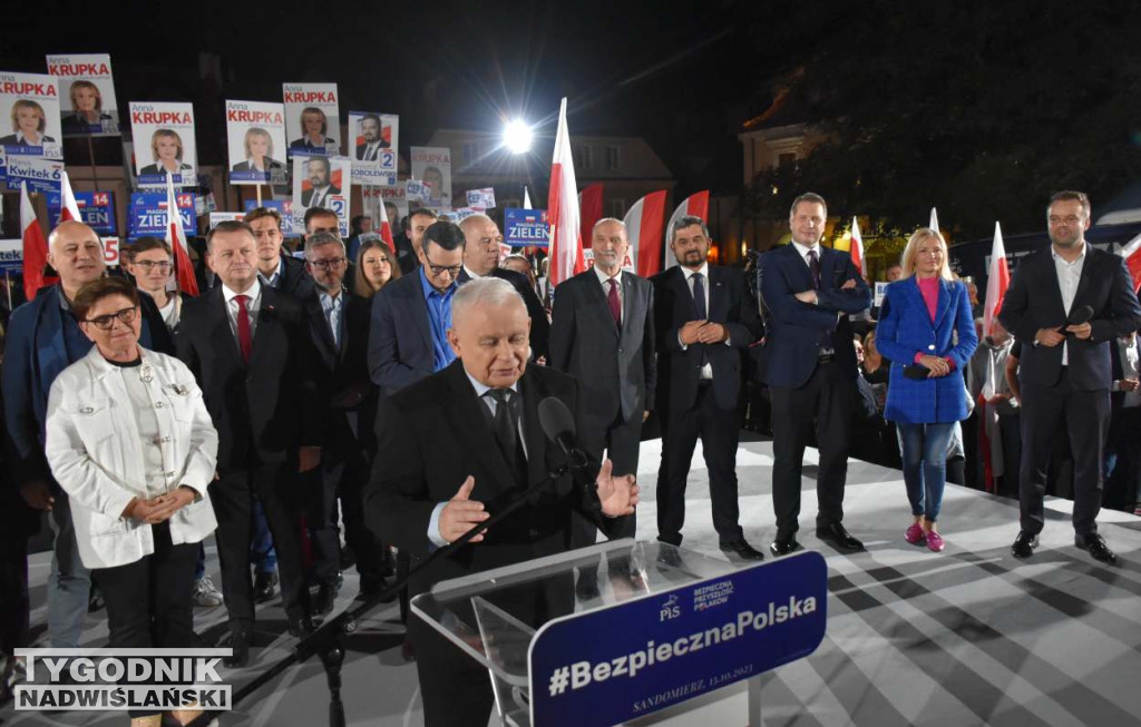Wiec wyborczy PiS w Sandomierzu