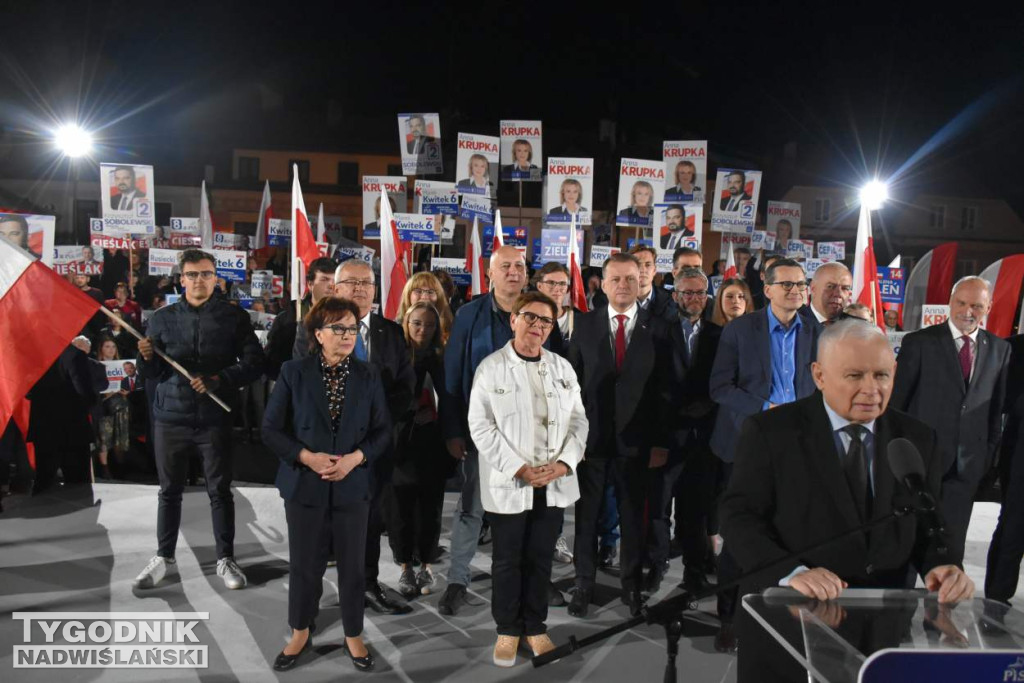 Wiec wyborczy PiS w Sandomierzu