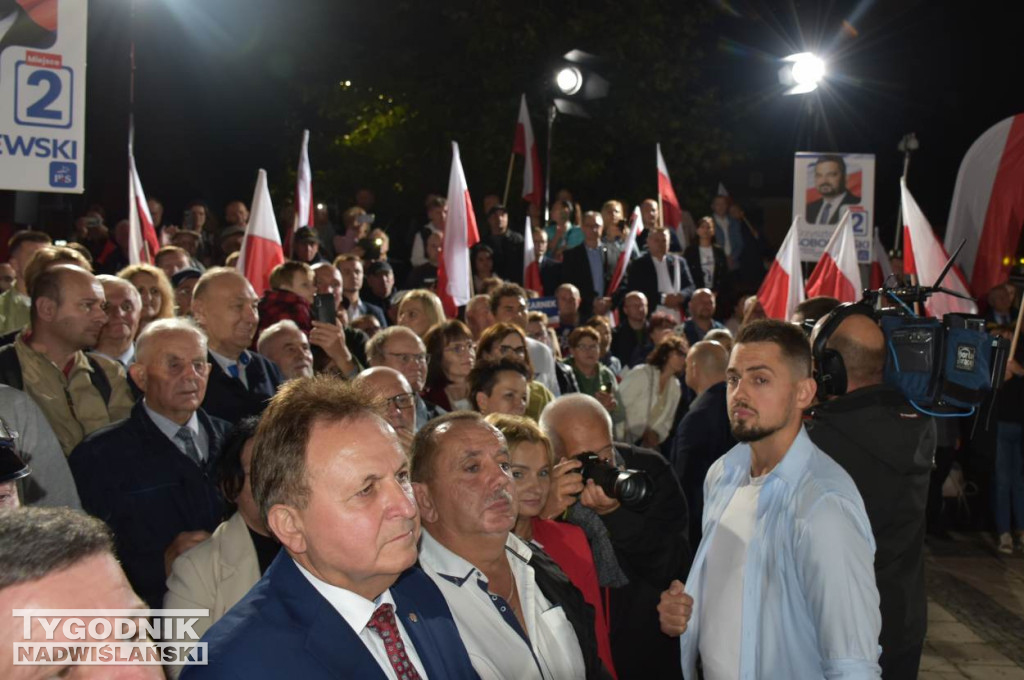 Wiec wyborczy PiS w Sandomierzu