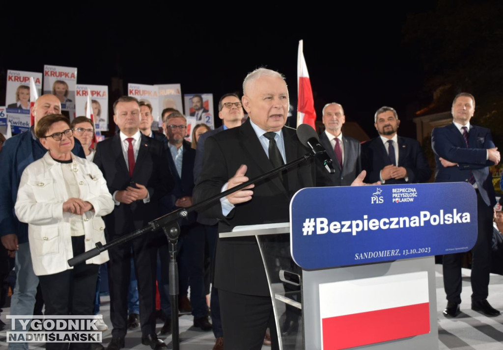 Wiec wyborczy PiS w Sandomierzu