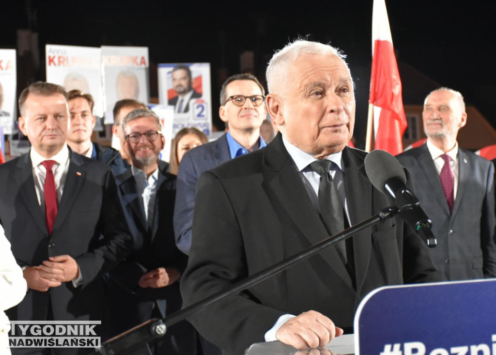 Wiec wyborczy PiS w Sandomierzu