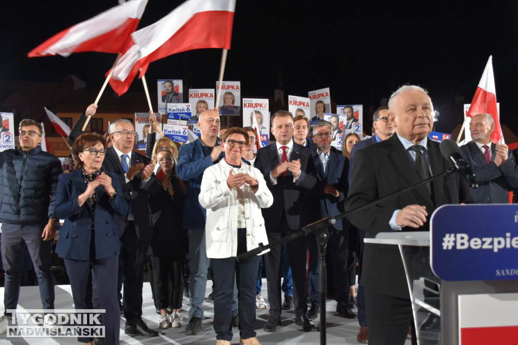 Wiec wyborczy PiS w Sandomierzu