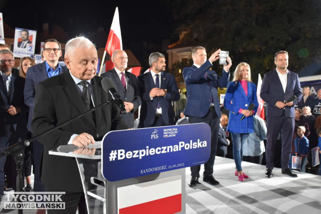 Wiec wyborczy PiS w Sandomierzu