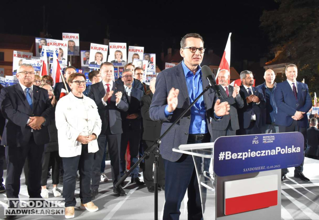 Wiec wyborczy PiS w Sandomierzu