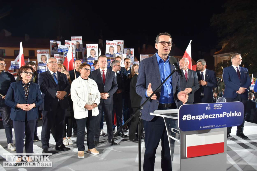 Wiec wyborczy PiS w Sandomierzu