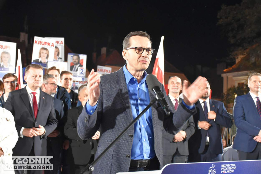 Wiec wyborczy PiS w Sandomierzu