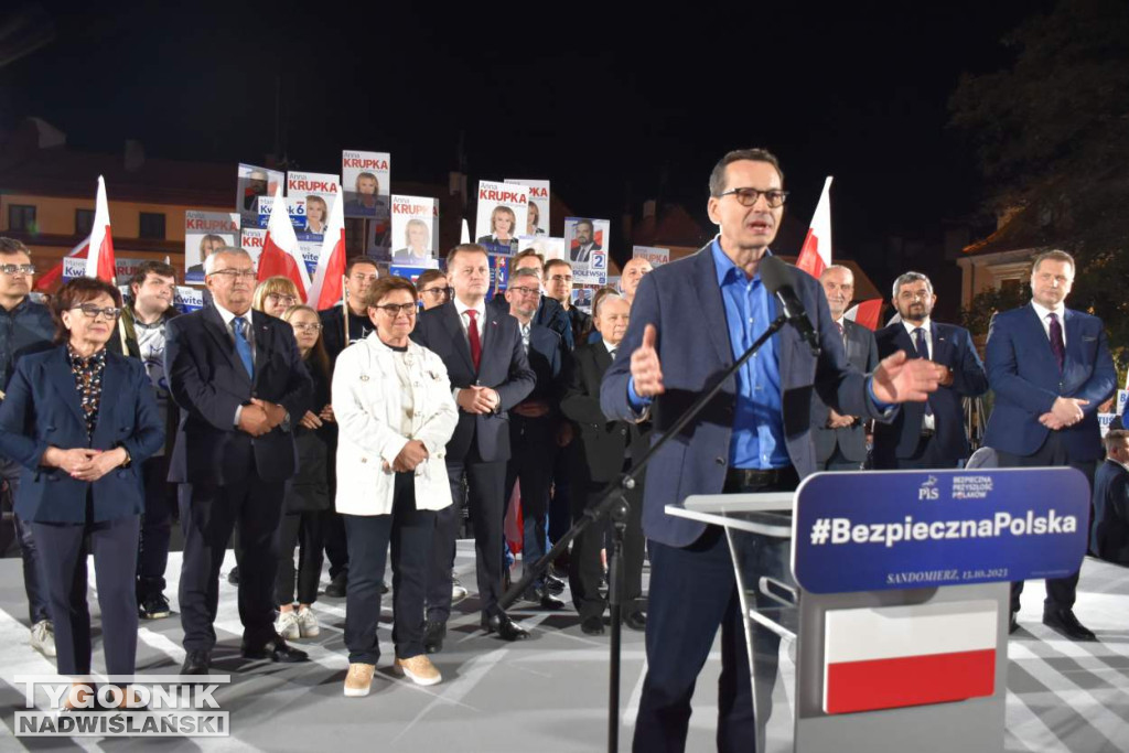 Wiec wyborczy PiS w Sandomierzu