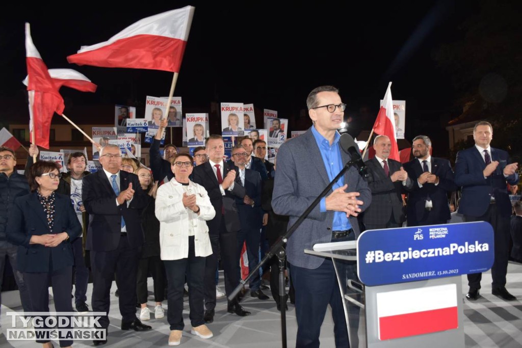 Wiec wyborczy PiS w Sandomierzu