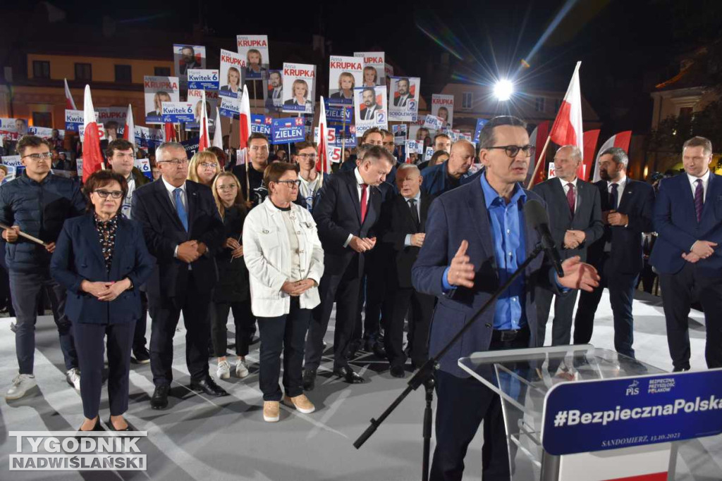 Wiec wyborczy PiS w Sandomierzu