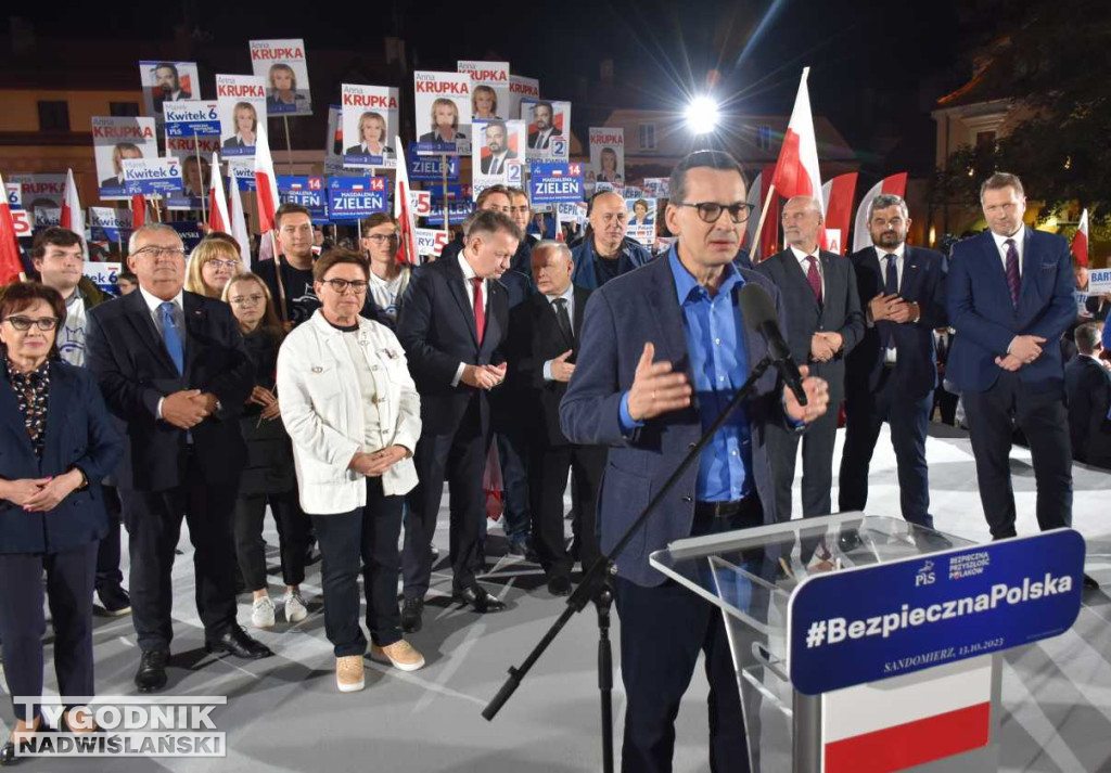 Wiec wyborczy PiS w Sandomierzu