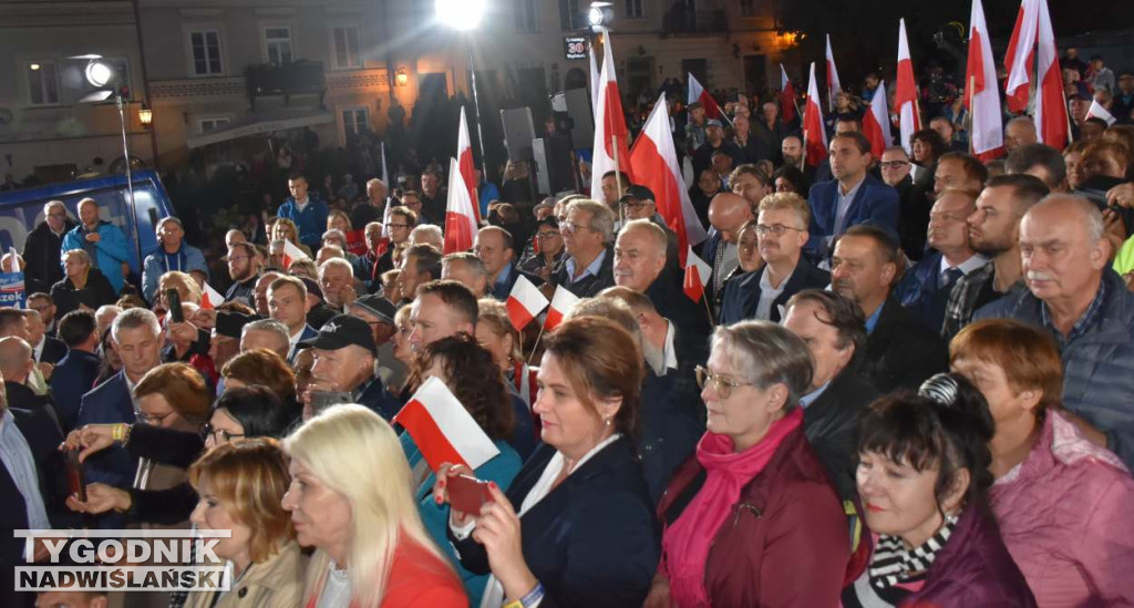 Wiec wyborczy PiS w Sandomierzu