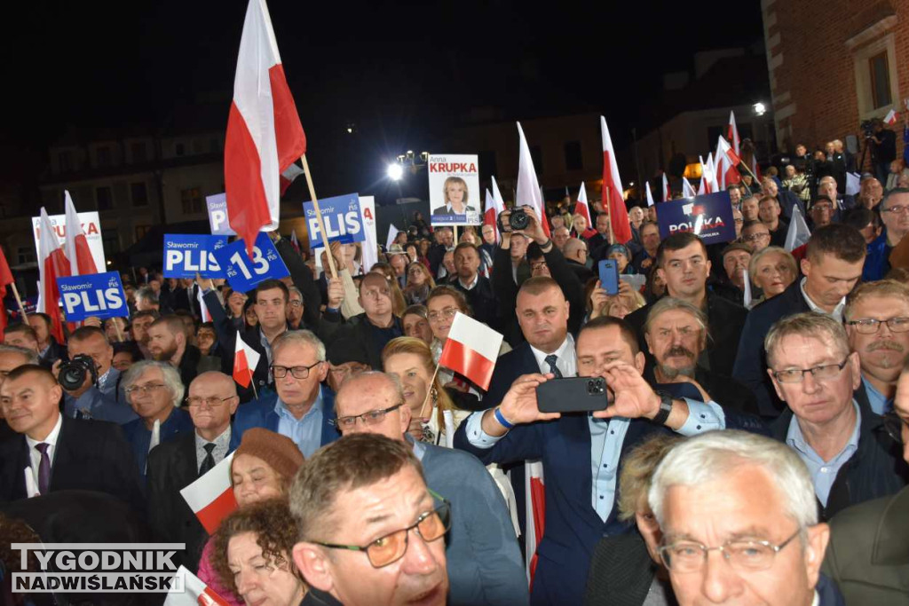 Wiec wyborczy PiS w Sandomierzu