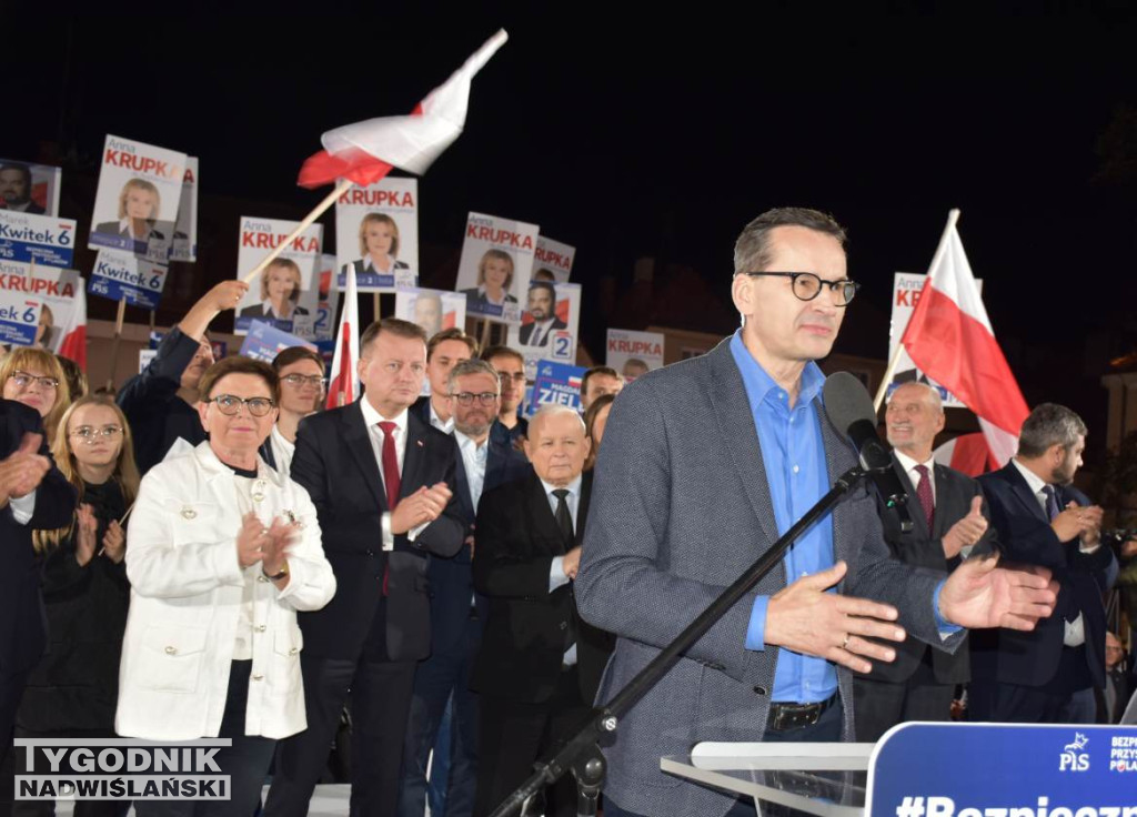 Wiec wyborczy PiS w Sandomierzu