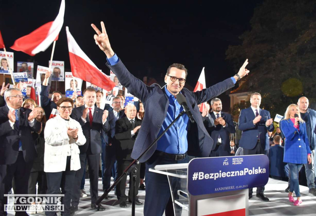 Wiec wyborczy PiS w Sandomierzu