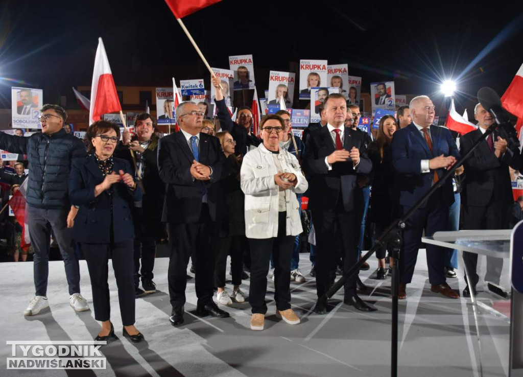 Wiec wyborczy PiS w Sandomierzu