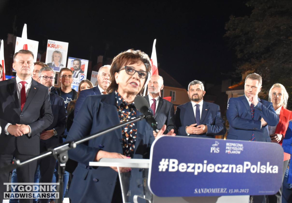 Wiec wyborczy PiS w Sandomierzu