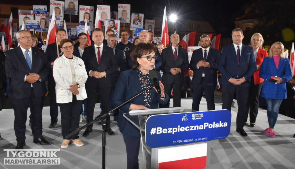 Wiec wyborczy PiS w Sandomierzu