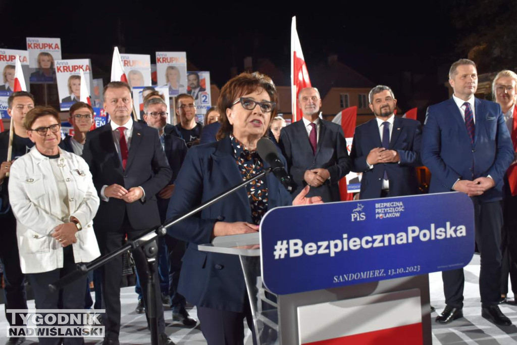 Wiec wyborczy PiS w Sandomierzu