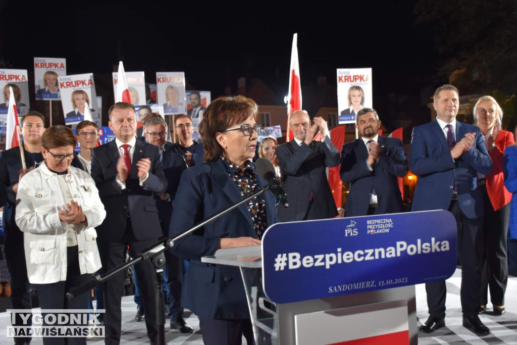 Wiec wyborczy PiS w Sandomierzu