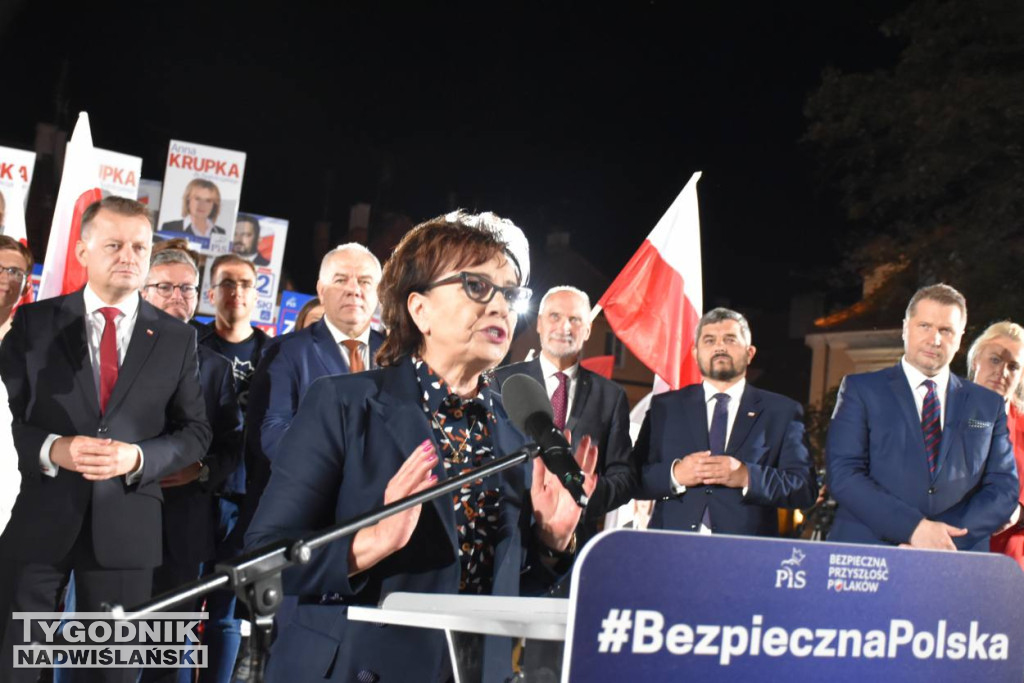 Wiec wyborczy PiS w Sandomierzu