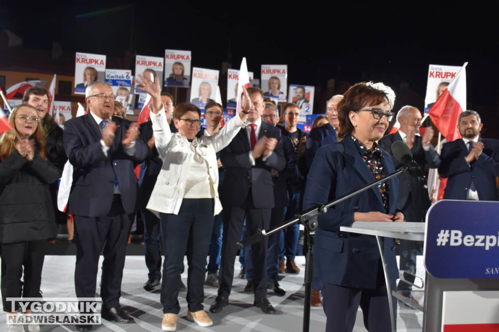 Wiec wyborczy PiS w Sandomierzu