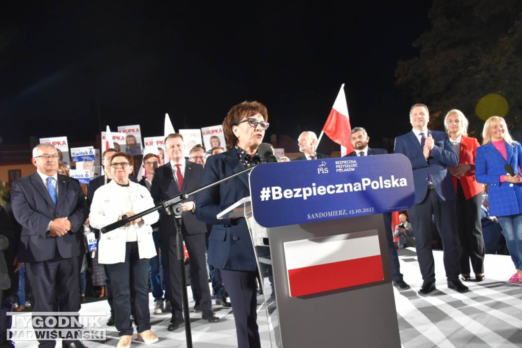 Wiec wyborczy PiS w Sandomierzu