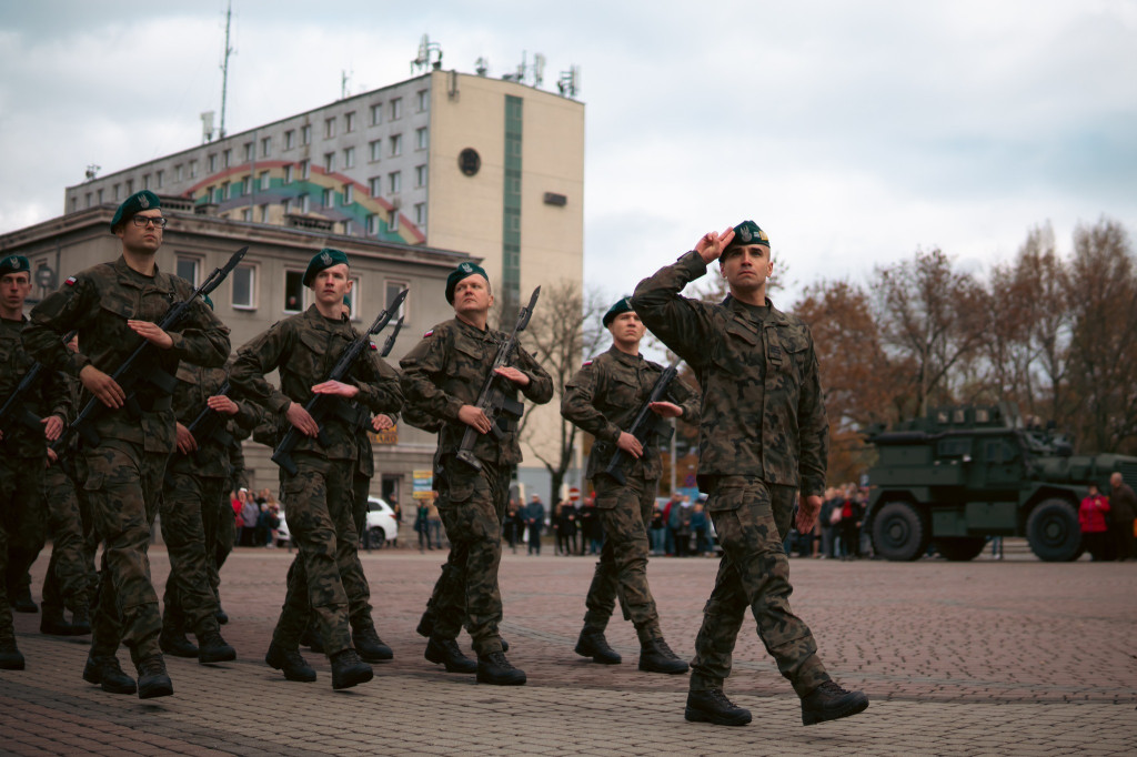 Przysięga żołnierzy 18. Pułku Saperów