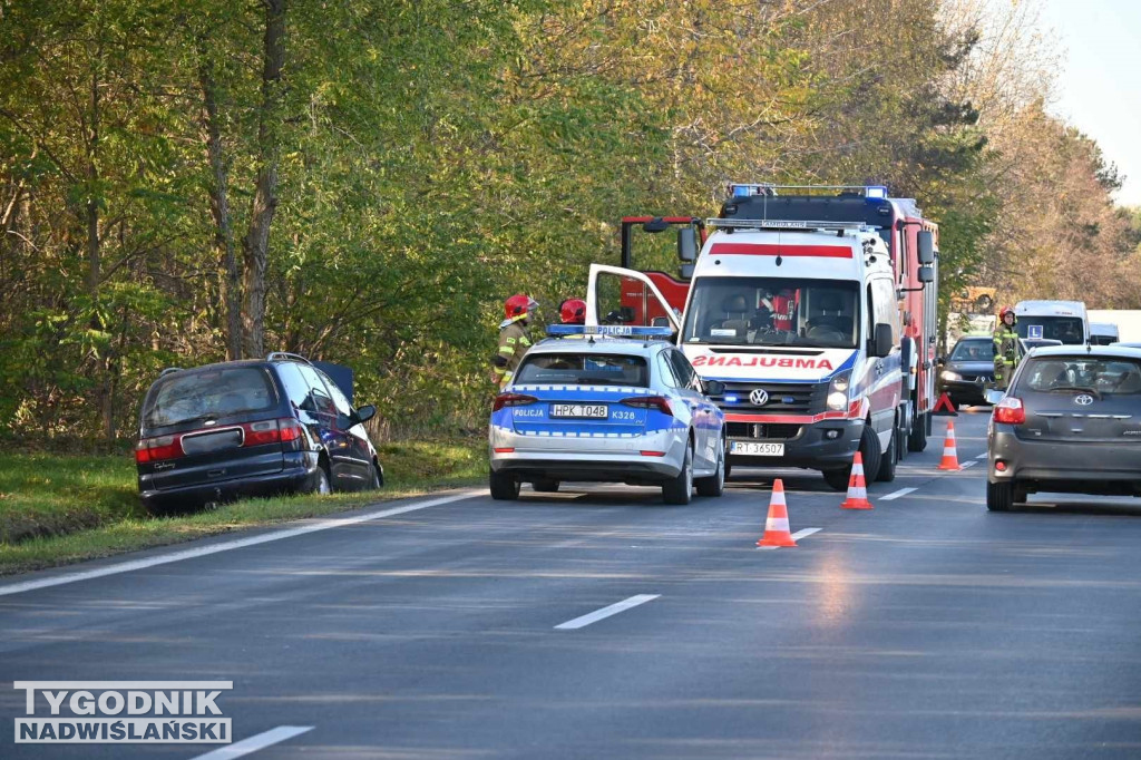 Wypadek na drodze Tarnobrzeg - Stale