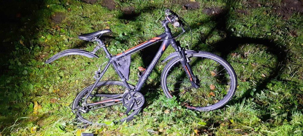 Potrącenie rowerzysty na DK79