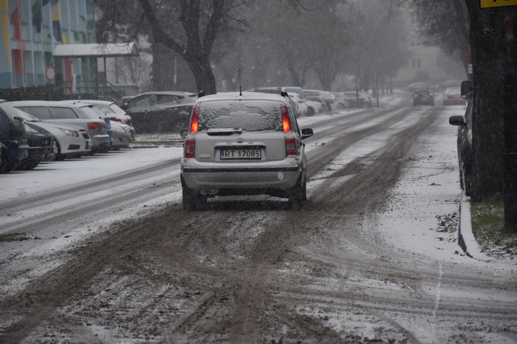 Opady śniegu w Tarnobrzegu