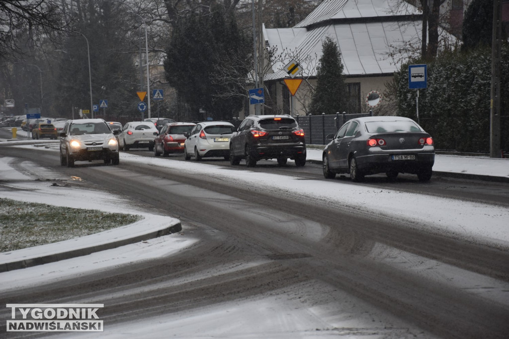 Opady śniegu w Tarnobrzegu