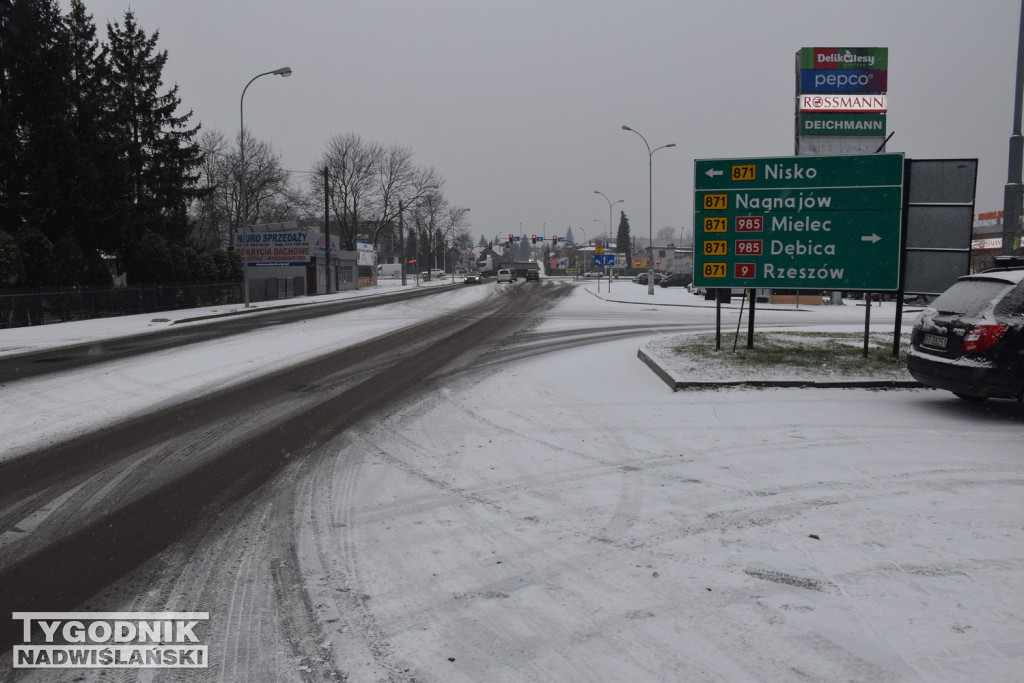 Opady śniegu w Tarnobrzegu