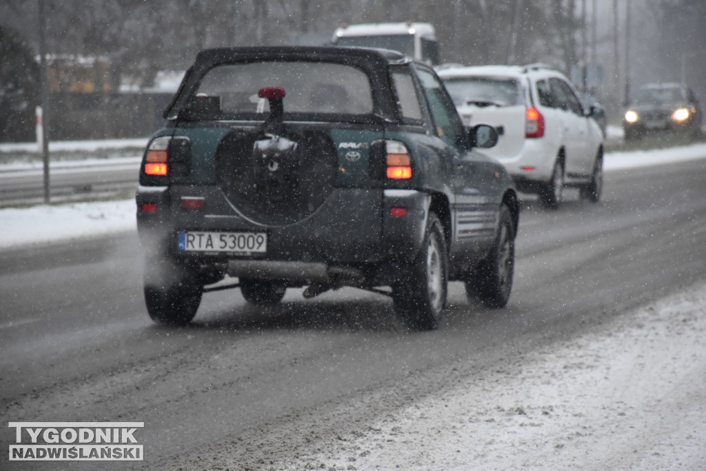 Opady śniegu w Tarnobrzegu