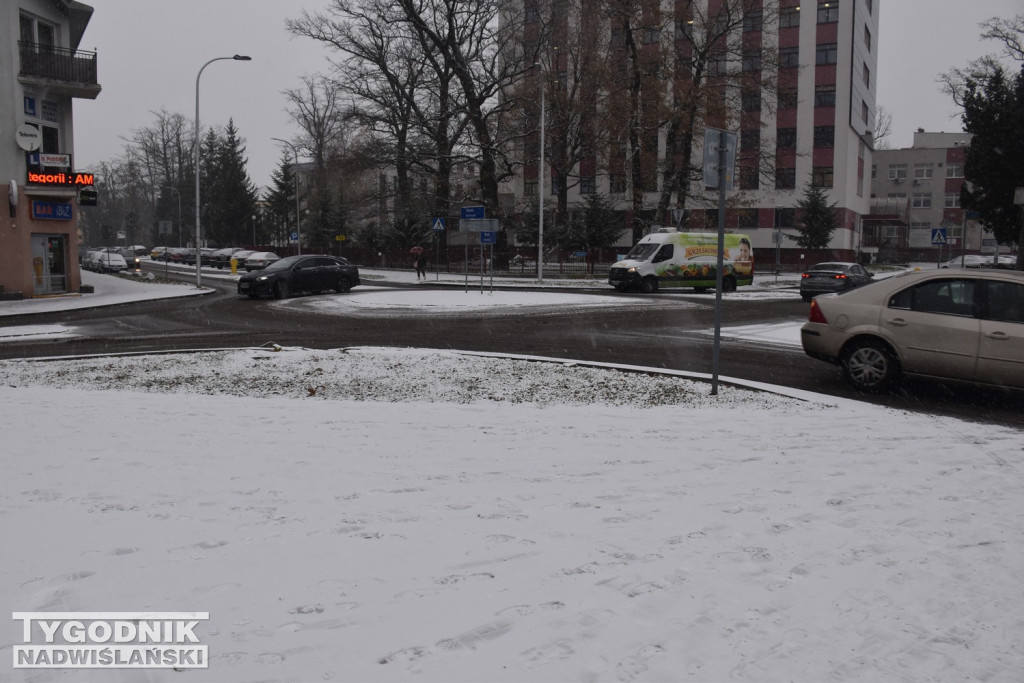 Opady śniegu w Tarnobrzegu
