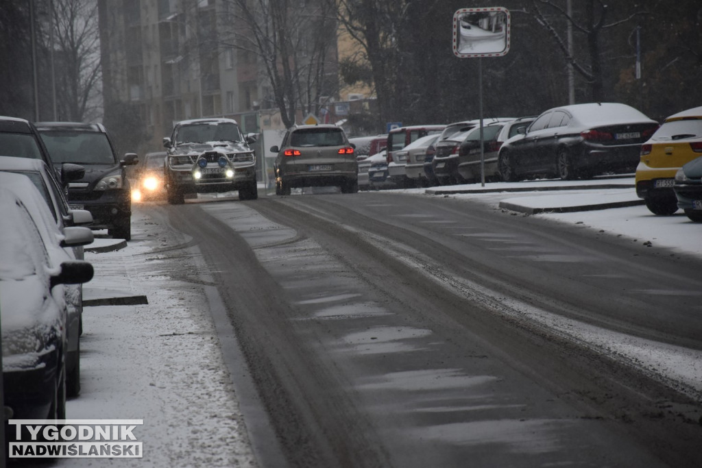 Opady śniegu w Tarnobrzegu