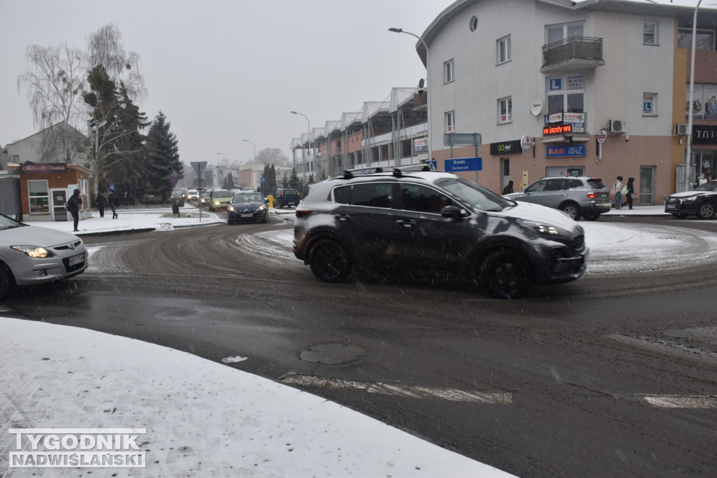 Opady śniegu w Tarnobrzegu
