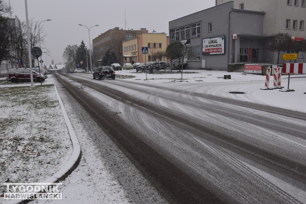 Opady śniegu w Tarnobrzegu