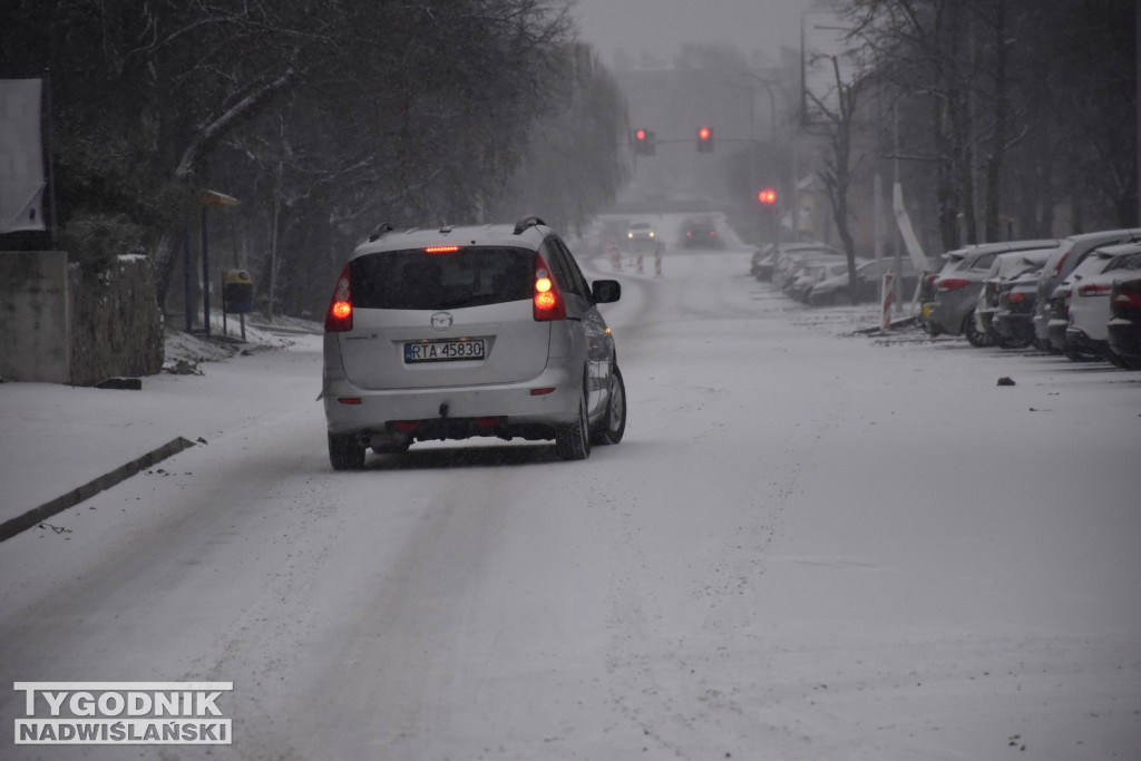 Opady śniegu w Tarnobrzegu