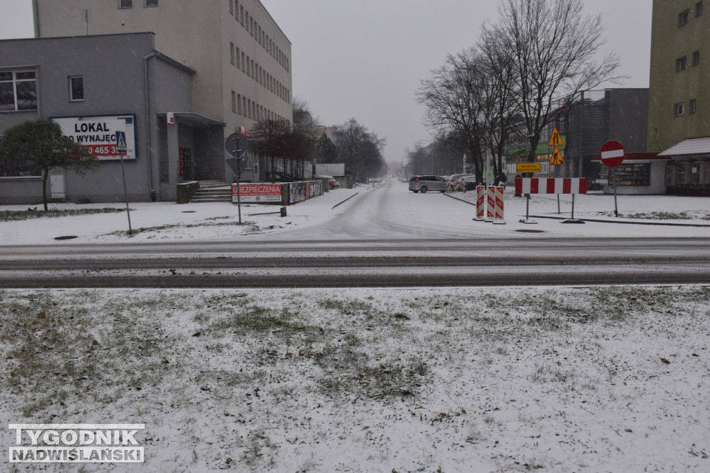Opady śniegu w Tarnobrzegu